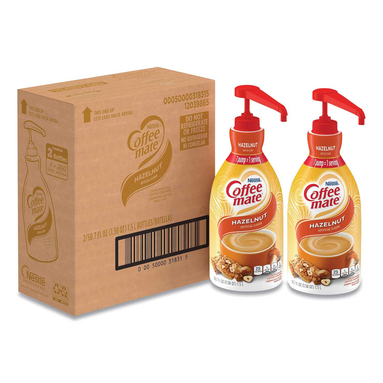 Coffee Mate Liquid Creamer Pump - Hazelnut