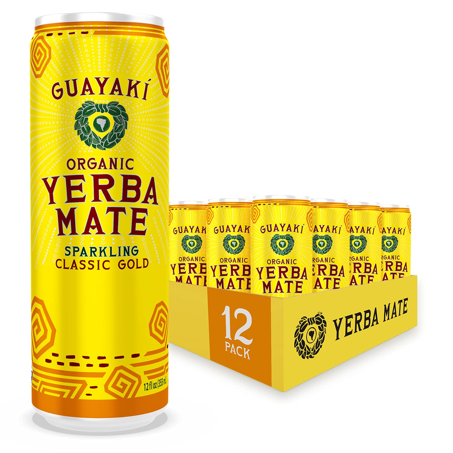 Guayaki Yerba Mate Sparkling (Classic Gold)