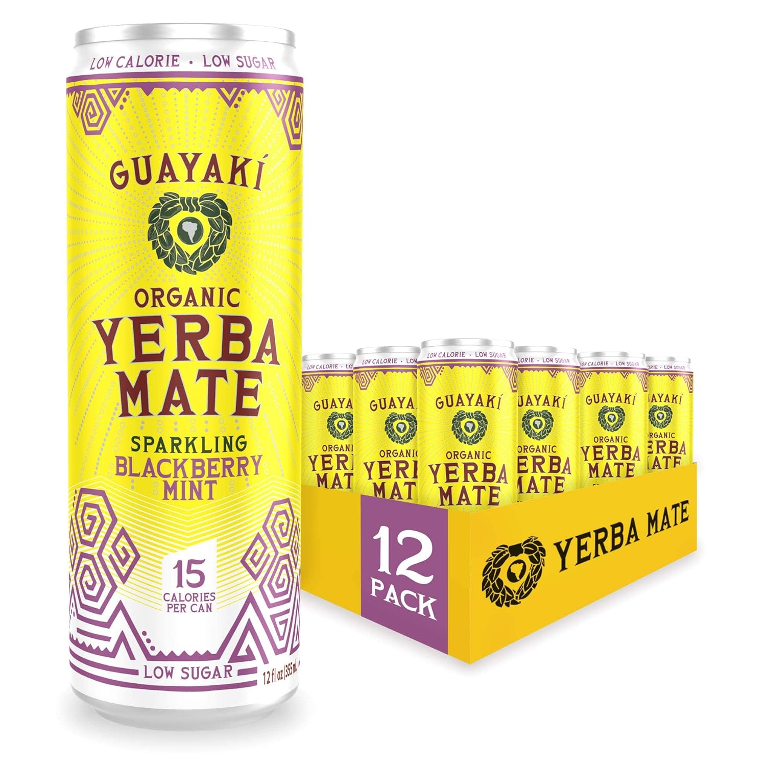 Guayaki Yerba Mate Sparkling (Blackberry Mint)